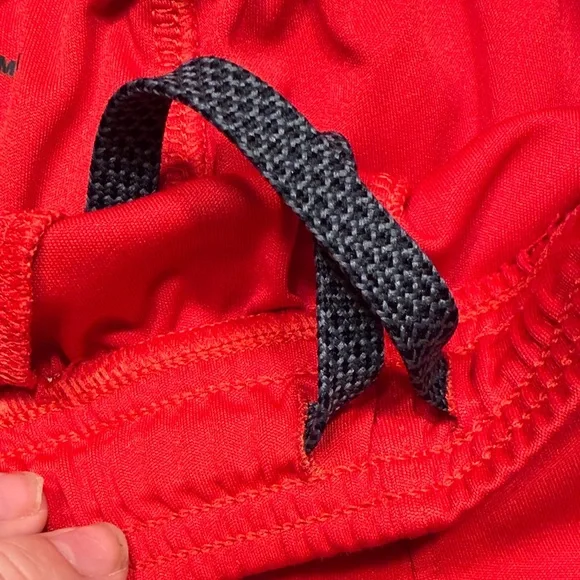 Under Armour kids Vibrant Red Athletic Shorts - Picture 3 of 5